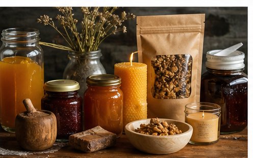Pantry goods and honey